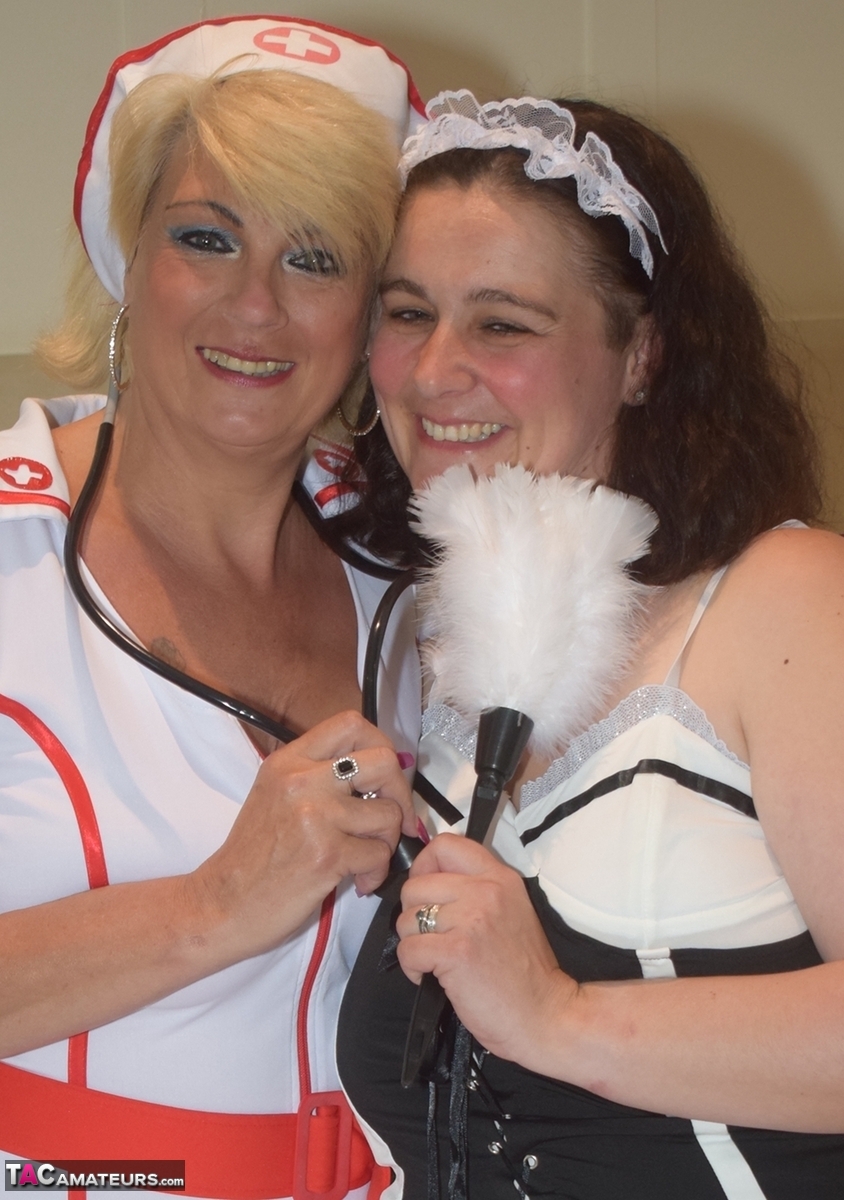 Nurse Dimonty Meets Maid Cheeky Dee